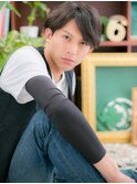 黒髪モテ髪ツーブロックくせ毛ショートc5戸田公園20代30代40代