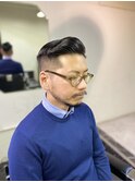 MEN'SHAIRツーブロック束感ショート波巻きハイライト83