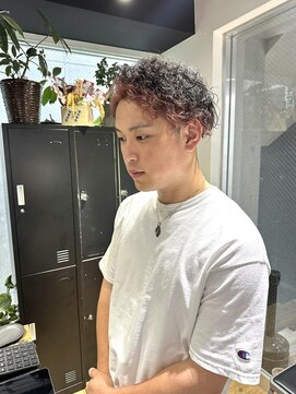 アルカナ 明治神宮前原宿(ARCANA) 束感ショート 波巻き ハイライト マッシュパーマ