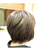 ナチュラルショート/ふんわりショート/40代50代60代