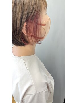 トップヘアー 中庄店(TOP HAIR fuapua) イヤリングカラー/デザインカラー/ピンク【りり】