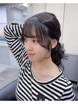 ロンドアヴァントゥス 池袋(Lond aventus) 韓国レイヤー/韓国風/ボブ/髪質改善/黒髪/ブリーチなし〔池袋〕