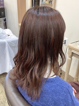 アルターリール(aL ter Rire) 切りっぱなしボブ/エアリーロング/ピンクブラウン/鎌取/中村郁未