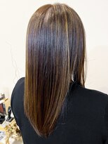 レポヘアー(Repos hair)&nbsp;20代30代40代ハイライトオリーブアッシュ立体感ストレート