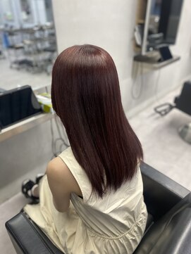 イロハ(IROHA) 【IROHA】ラベンダーピンクカラー+髪質改善トリートメント