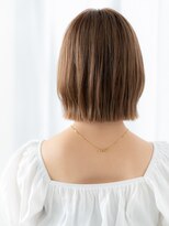 ドクターズ サロン ラブ(Dr's Salon LAB)&nbsp;ミルクティーカラー切りっぱなし外ハネボブe古河20代30代40代