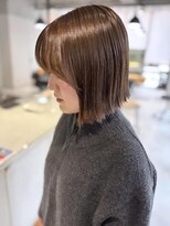 バロンフェム(baLon.fem)&nbsp;【stylist園田】透け感たっぷりカーキブラウン