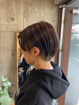ヘアースイッチ(HAIR SWITCH) ショート/インナーカラー/オリーブカラー