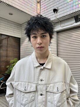 ヒュージ 表参道(huge) 伸ばしかけスパイキーショート/刈り上げなし/ニュアンスパーマ