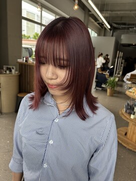 マップデザイン(map design) レイヤーカット×ピンクブラウン