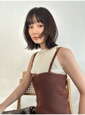 顔まわりレイヤーミディアムヘア