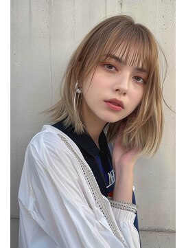ラナ 新宿(lana) ミディアム/ボブ/ハイトーン/ブリーチ/【lana hair新宿】
