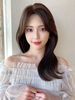 ラルユー 金山(LallYou)&nbsp;大人かわいいくびれヘアセミロング × ミルクティーベージュ