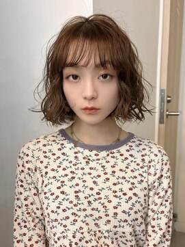 メゾンアクア 表参道(Maison ACQUA) ミディアムパーマデジタルパーマボブパーマ表参道ボブパーマ