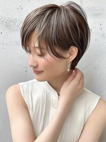 トワ 仙台店(toi)&nbsp;【レイヤー】オリーブベージュ・ショートボブ・イルミナカラー