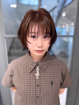 ショートレイヤー/ショコラブラウン