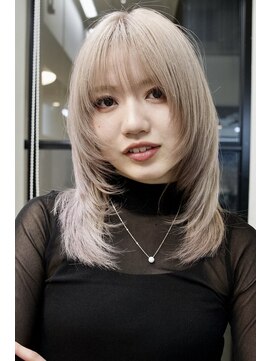 ラック 表参道(LUCK) ウルフレイヤー/レイヤーカット/ミルクティーベージュ