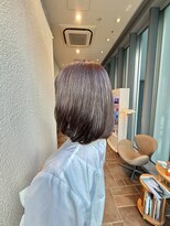 エルサフィロ ヨドヤバシ(el zafiro yodoyabashi)&nbsp;【el zafiro yodoyabashi】ロートーン長めボブスタイル