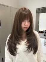 グリップ(GRIP)&nbsp;ヘーゼルベージュ/ブリーチなしWカラー/レイヤーカット/conoka