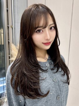 ディーバ 横浜(D.I.E.V.A) 20代30代40代髪質改善ストレートレイヤーカットスモーキーカラー