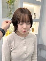 ミッシュバイアーバン(misch by urban.)&nbsp;【mischハザマ】垢ぬけ顔周りレイヤー◎小顔ミニウルフ