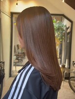 ヘアプレイスソル (HAIR PLACE SoL)&nbsp;透明感シアーブラウン/セミロング/ストレート/レイヤーカット
