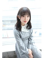 サロンドミルク 原宿(salon de MiLK)&nbsp;【salon de MiLK 原宿】オーシャンベージュ×耳かけゆるウェーブ