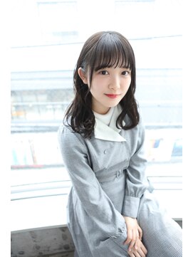 サロンドミルク 原宿(salon de MiLK) 【salon de MiLK 原宿】オーシャンベージュ×耳かけゆるウェーブ