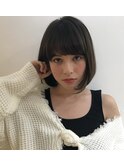 外国人風【デザインカラー】【丸みショート】【無造作カール】