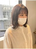 【loty酒井美紀】ラベンダーベージュ×レイヤーボブ