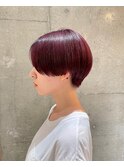 ハンサムショート×パープルカラー