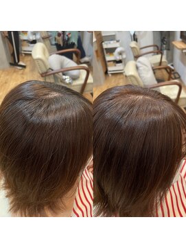 プラーチェ 橋本(Plaatje) ☆ファーストグレイ白髪ぼかし☆　ピンクベージュ