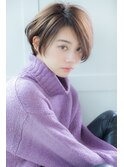 ショートボブ アッシュベージュ