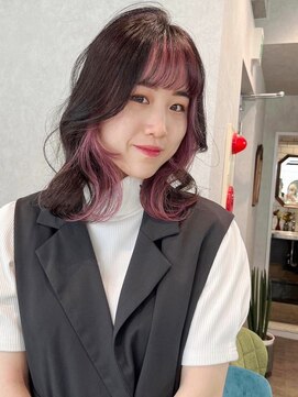 ゼストララ(ZEST Lara) インナーカラーイヤリングカラーハイトーン×韓国【吉祥寺】