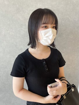 オブジェ シエル(obje't ciel) 【obje't ciel】くびれボブ×シースルーバング 【暮石 唯】