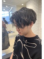 アッシュ 稲田堤店(Ash)&nbsp;縦落ちパーマ×センターパート