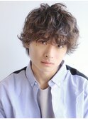 【ANDREY】アッシュブラック/ハイライト/マッシュパーマ/ウルフ