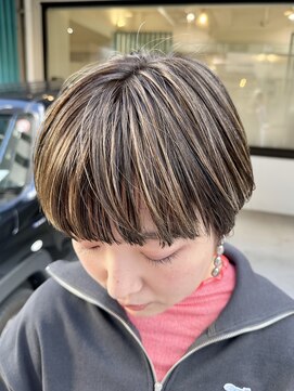 ヘアーメイクオズ(hair make O/S) ハイライトショート☆
