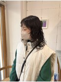 癖を活かしたくるっとパーマ