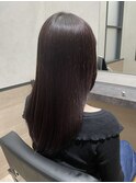 髪質改善ストレート×艶髪レッドブラウン【福岡／博多】