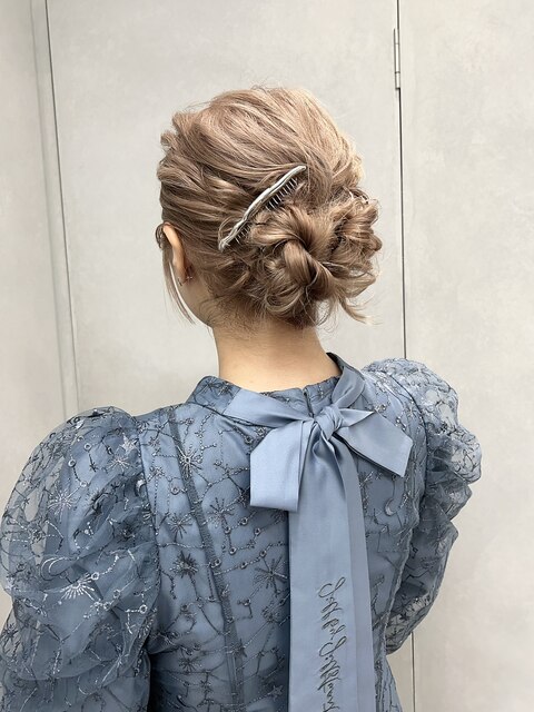 結婚式お呼ばれヘアセット【aya指名】