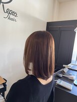レポヘアー(Repos hair)&nbsp;20代30代40代髪質改善ナチュラルミディ艶感ライトブラウン