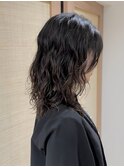【YUYA】レイヤーパーマ_ウルフパーマ_ミディアムウルフ