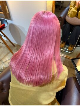 ビハインドザカーテン(BEHIND THE CURTAIN) クリアピンク×ケアブリーチ×ダブルカラー