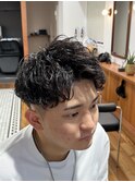 くせ毛のパーマ/メンズカット/大人メンズ/ランダムパーマ