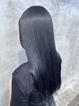 グランデュール 浜松小豆餅店(GRANDEUR) ブリーチ履歴あり ブルーブラック