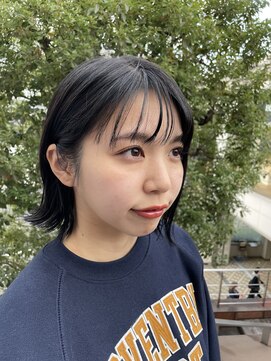 アリゲート ダイカンヤマ(Ari gate daikanyama) 20代30代黒髪ボブシースルーバング