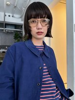 レター(LETTER)&nbsp;ボブ/顔まわりレイヤー/ブラウンカラー