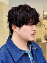 アントバイフィフス 秋田(unt by fifth)&nbsp;秋田メンズパーマ波巻きスパイラルパーマセンターパートフェード