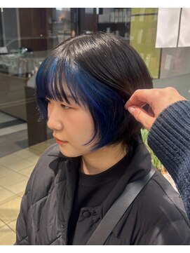 フェイスフレーミング ブルー